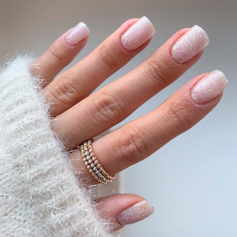 Glitter nail design Sugar