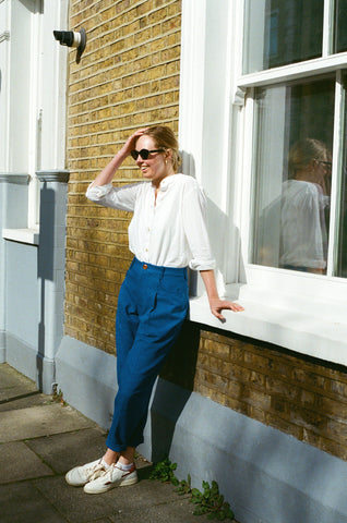 Pleated Trousers with Insert Pockets