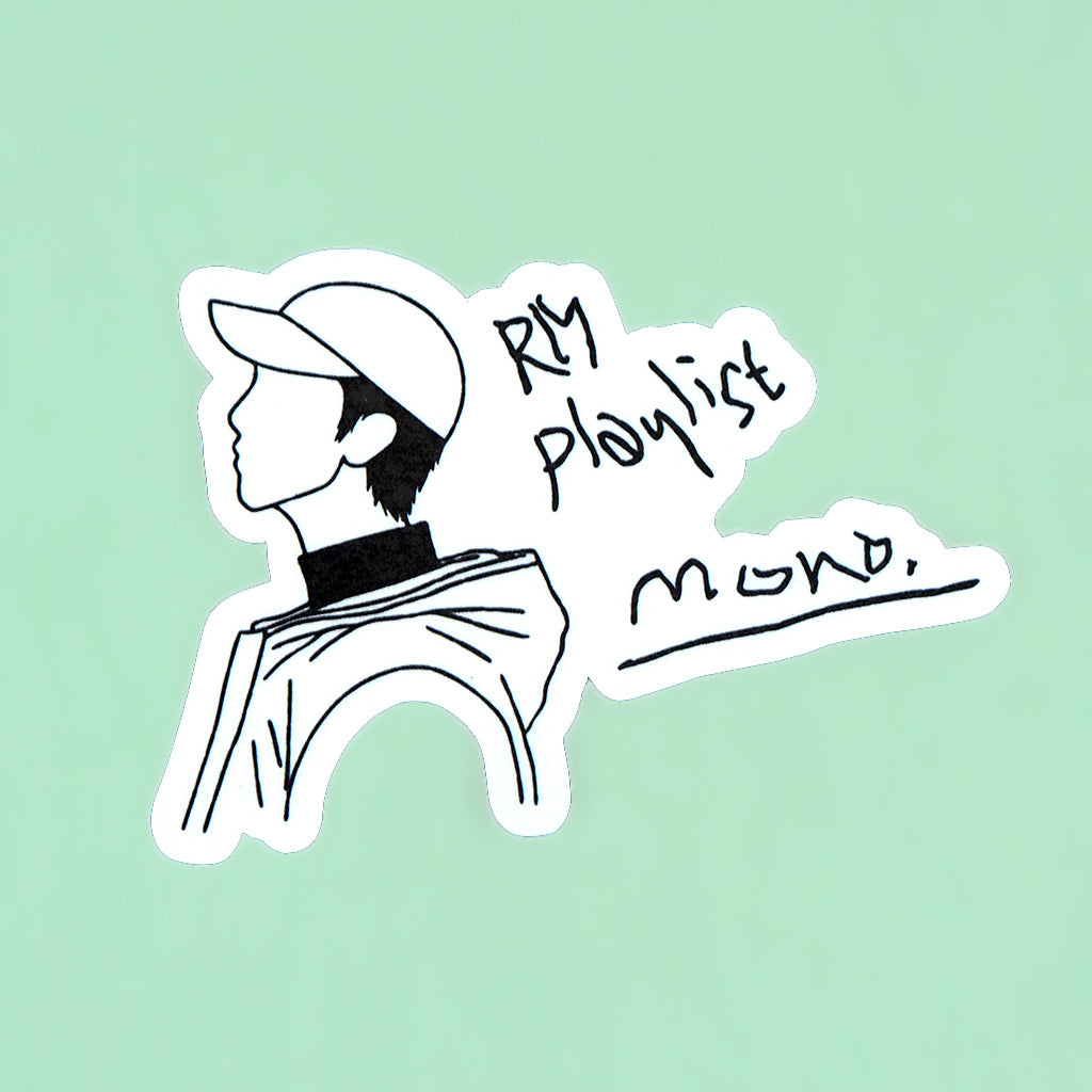 Centro de la ciudad en lugar lo mismo Vinyl Sticker - BTS RM Playlist Mono – Shana Logic