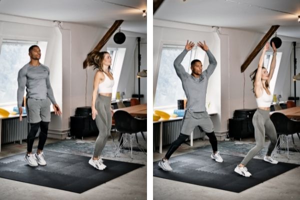 Jumping Jacks Übung (Hampelmann)