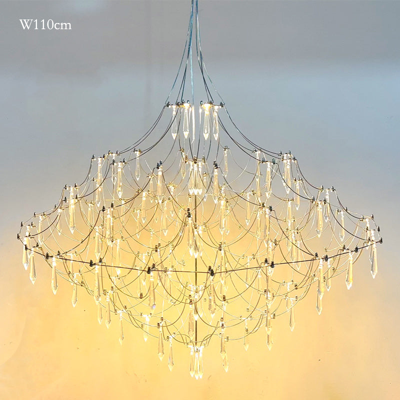 Star Galaxy Modern Chandelier Crystal Suspension For Home Decor