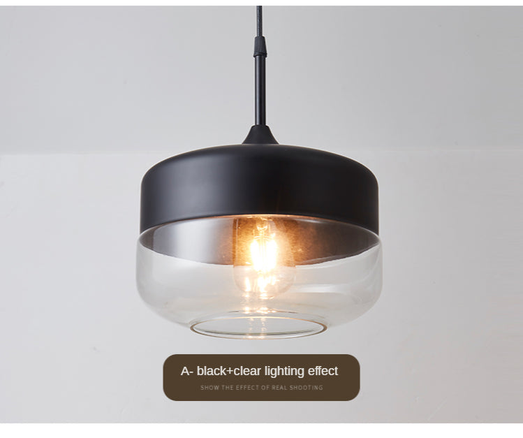 Modern Hanging Glass LED Pendant Light For Kitchen Restaurant Bar Living Room