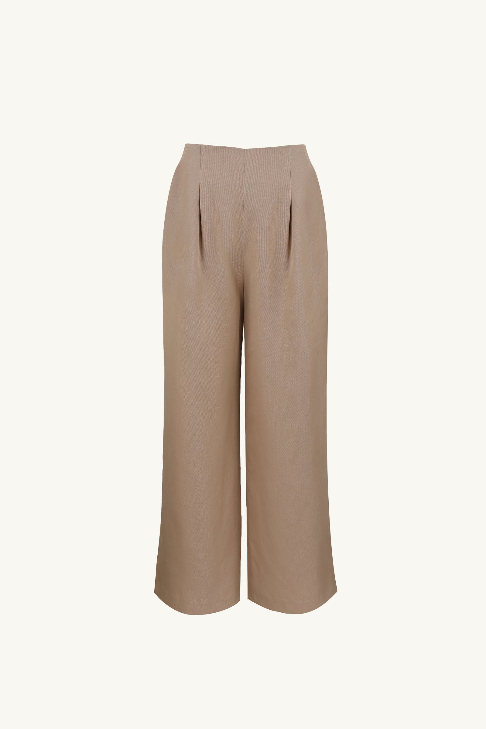 Buy ORLANDO Front Double Pleat Soft Poly Cotton Pants Straight Cut -  RL1CPDP001D221 2024 Online