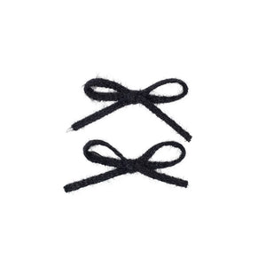 clip fuzz cord bow set - Sock Shoppe