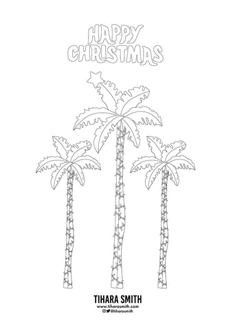 Preview of Christmas colouring page to download
