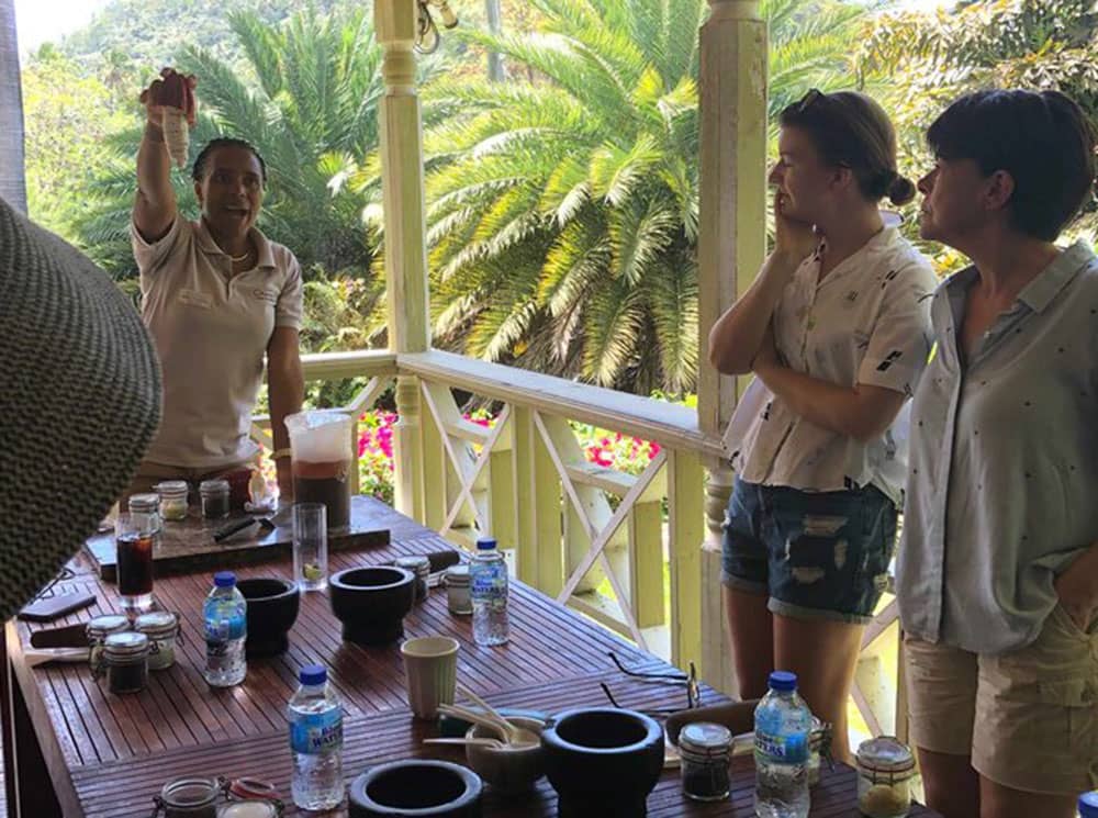 Image of chocolate making workshop in St Lucia