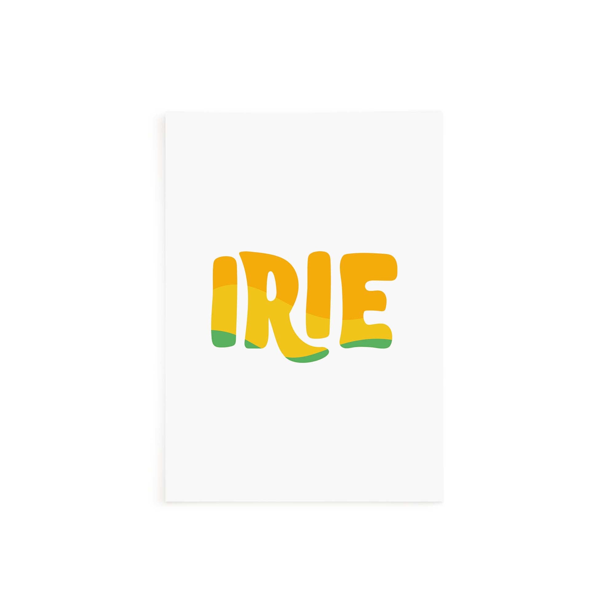 what does irie mean in jamaica