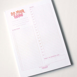 Daily Planner Notepad Desk Pad Planner Undated Daily Planner Tihara Smith