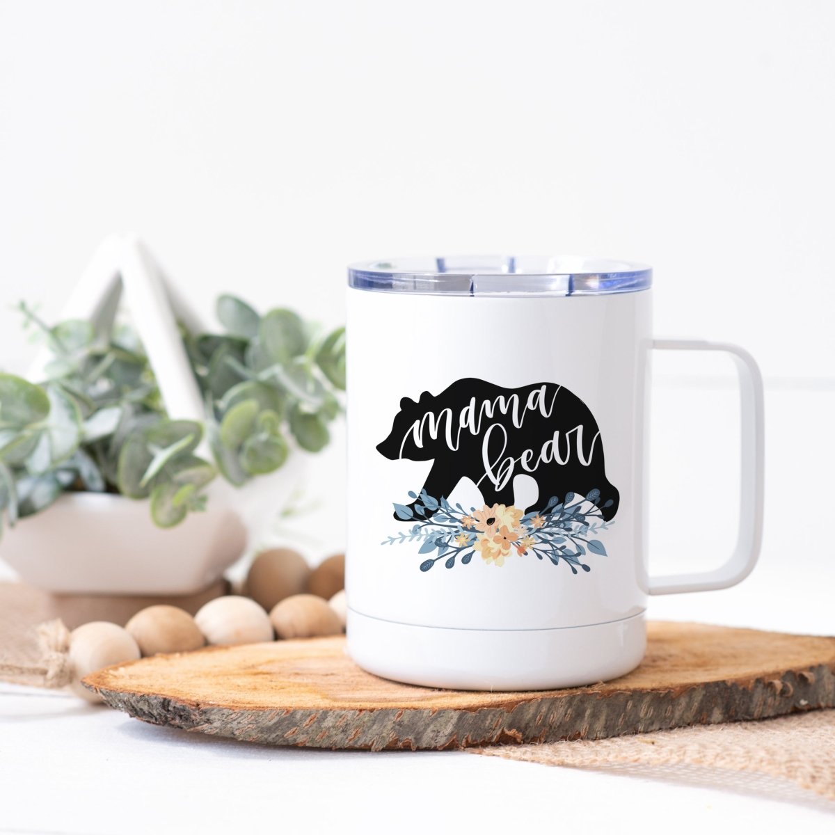 MAMA BEAR | Personalized Metal Coffee Mug