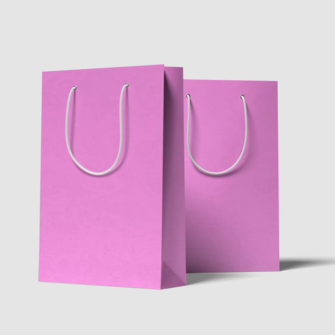 Paper bag with rope handles