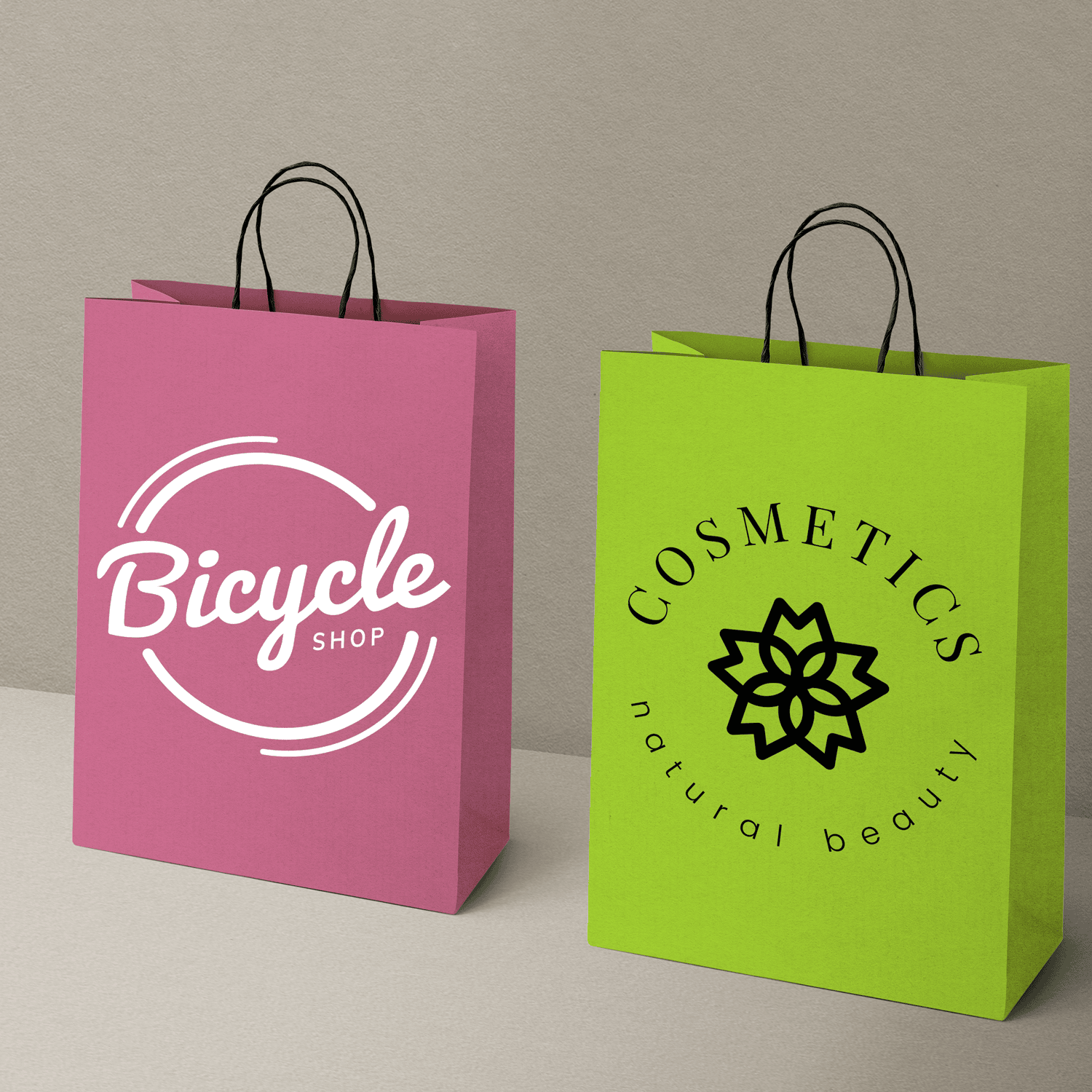 Use kraft paper bags with handles at your next promotional event