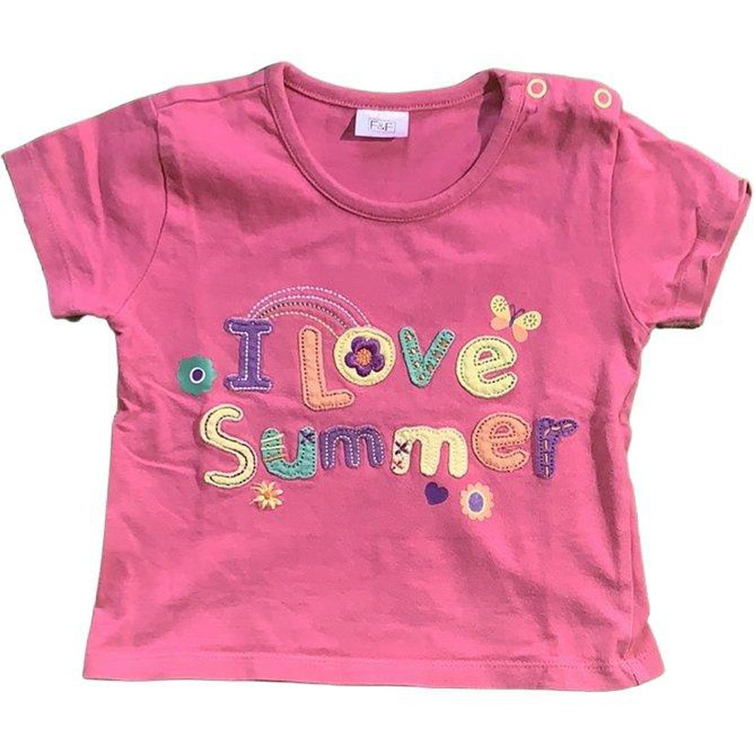 Kurzarmshirt "I love summer" - Emily's Wunderlädchen Baby- und Kindersecondhand