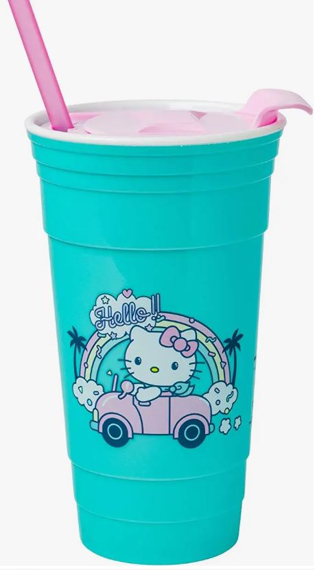 Sanrio Stainless Steel Tumblers with Lid and Straw 600ml – Joykawaii