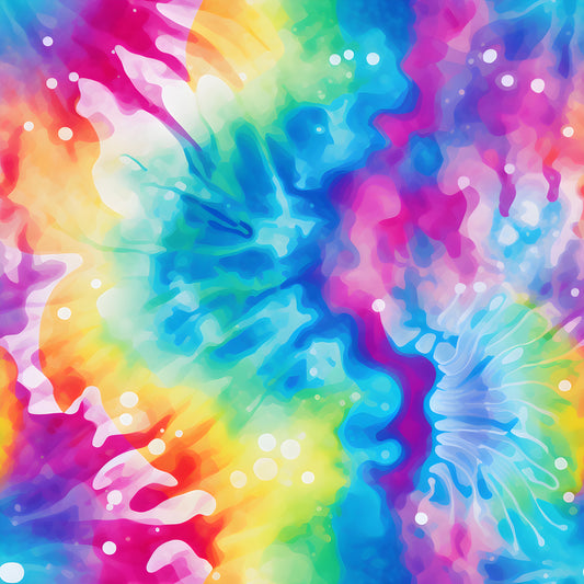Colorful Tie Dye Designs Patterns Poster