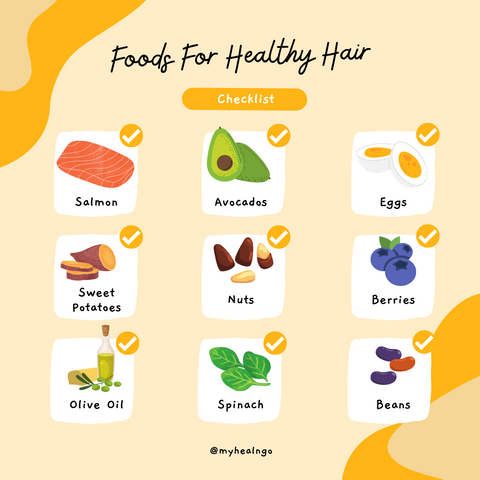 Foods that help with hair growth
