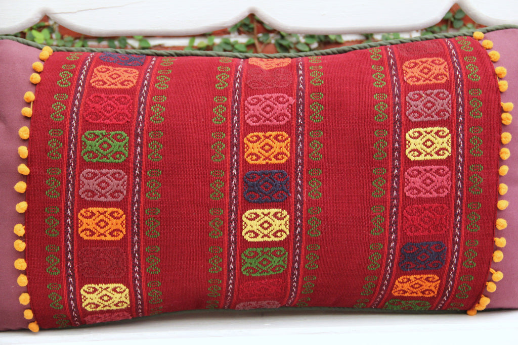 plum lumbar pillow