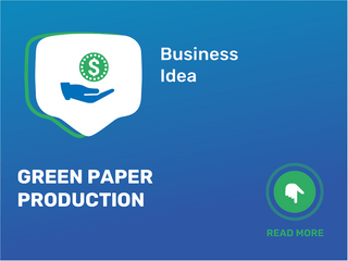 Production de papier vert