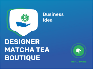 Boutique de té de diseñador Matcha