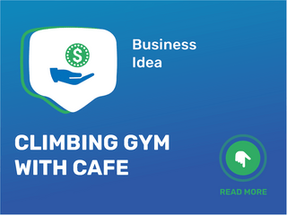 climbing gym with cafe