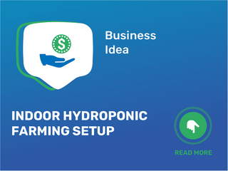 Indoor Hydroponic Farming Setup