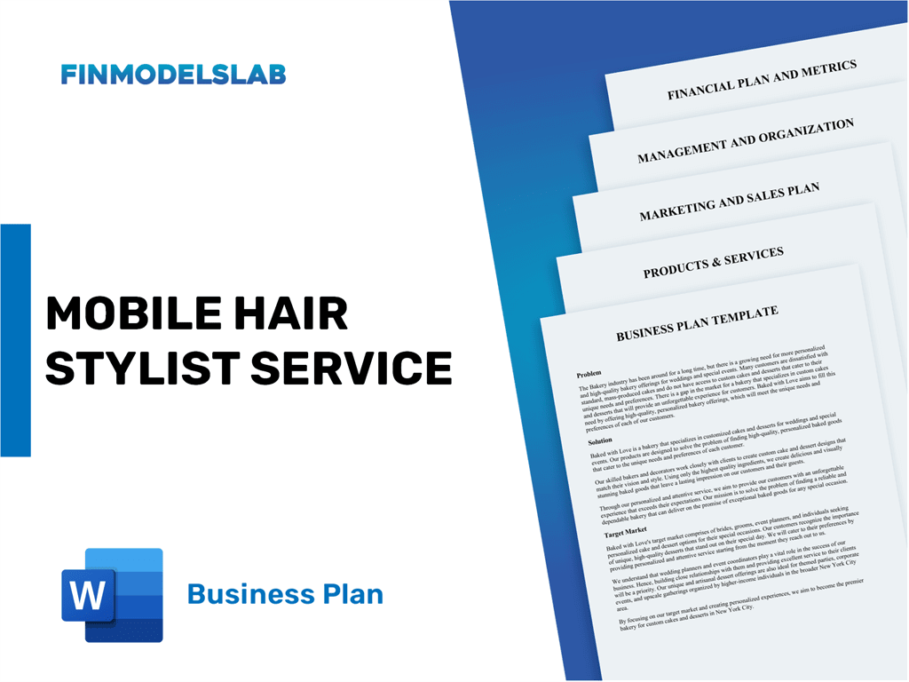 mobile hair stylist business plan