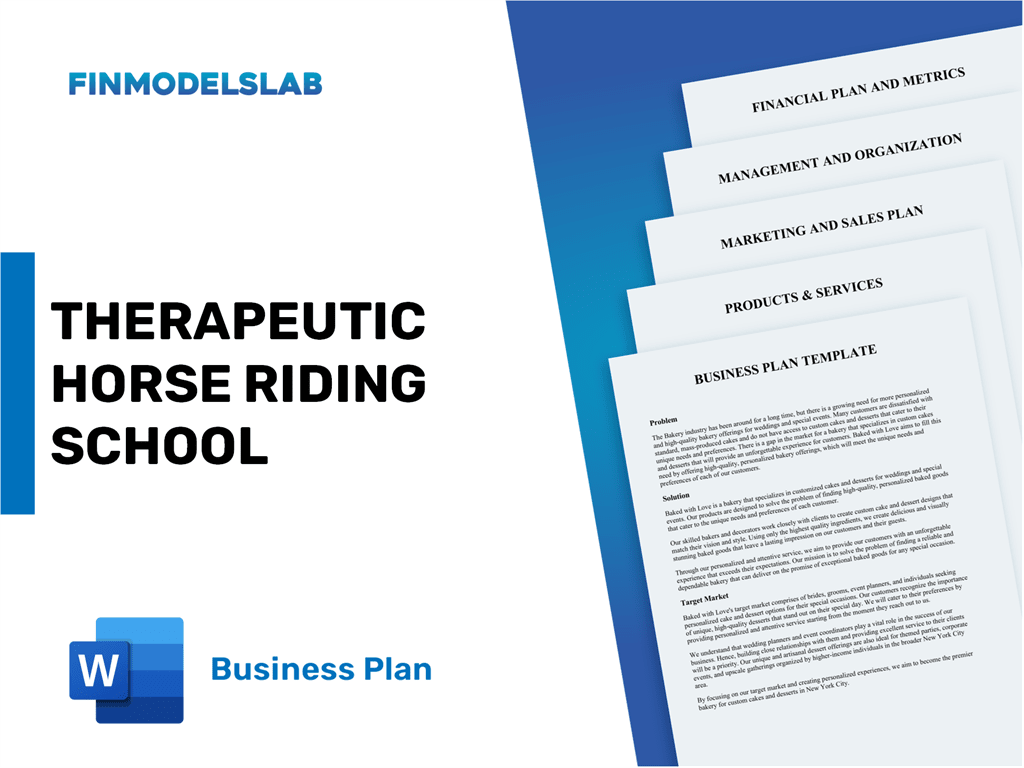 horse riding school business plan