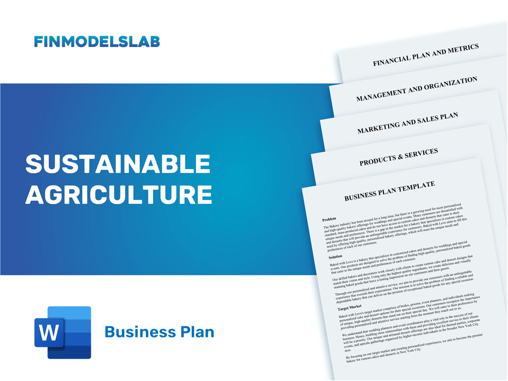 sustainable agriculture business plan