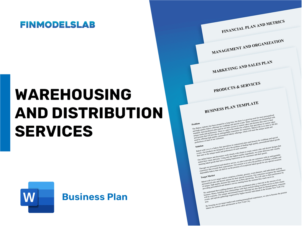 warehouse and distribution business plan