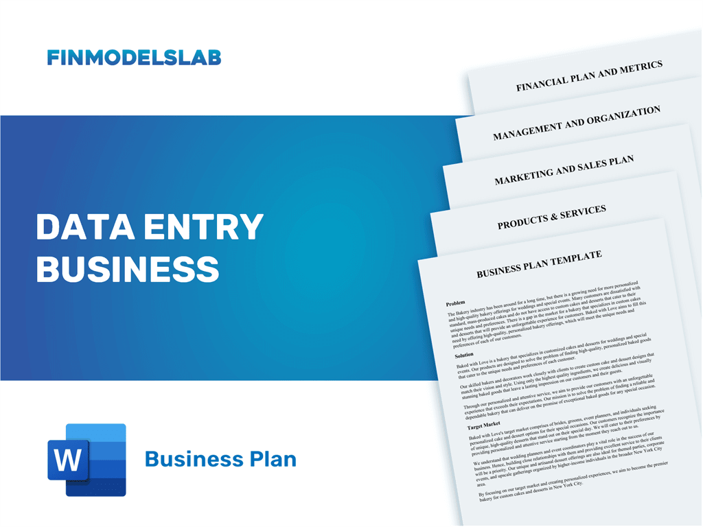 Excel financial model