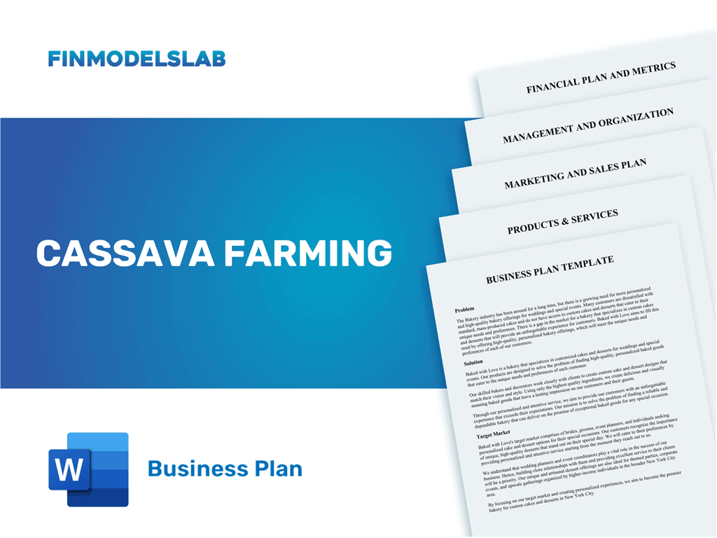 business plan on cassava farming