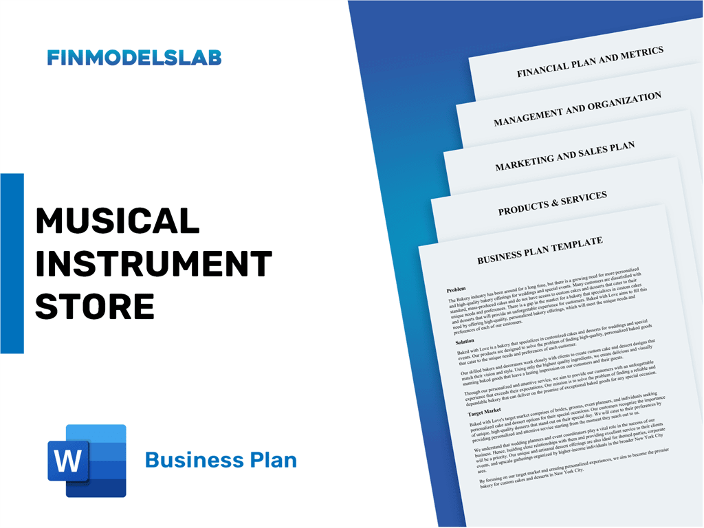 Excel financial model