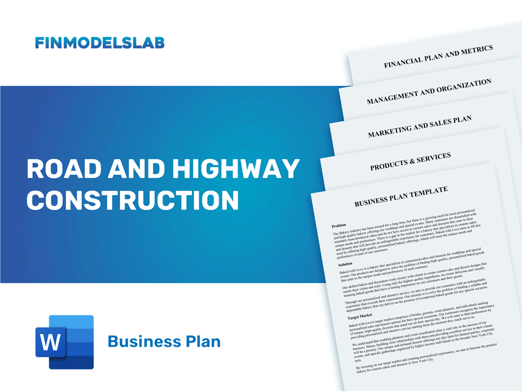 road construction business plan pdf