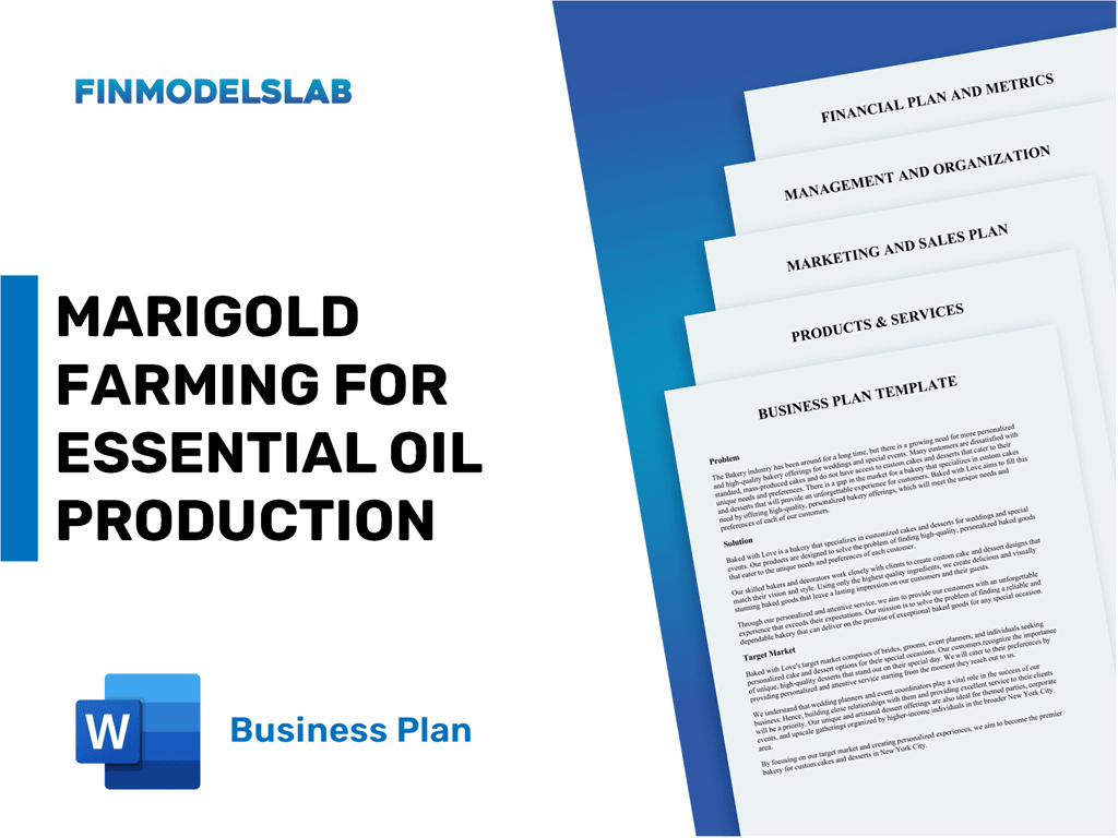 essential oil farming business plan