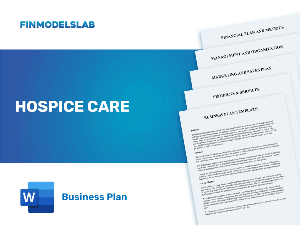 hospice facility business plan