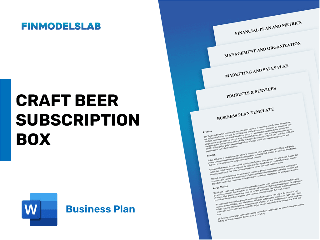 Excel financial model