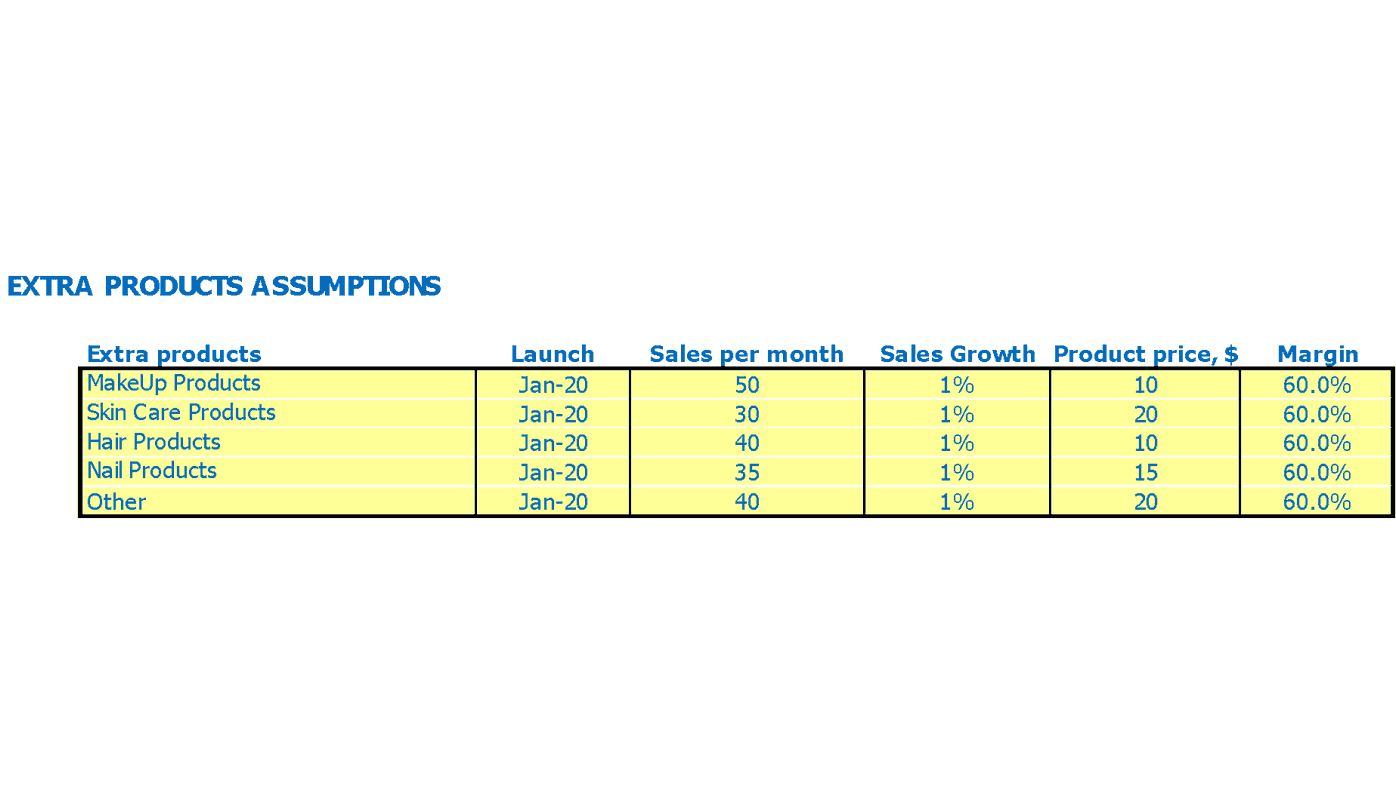 Get Funded With Beauty Salon Budget Template