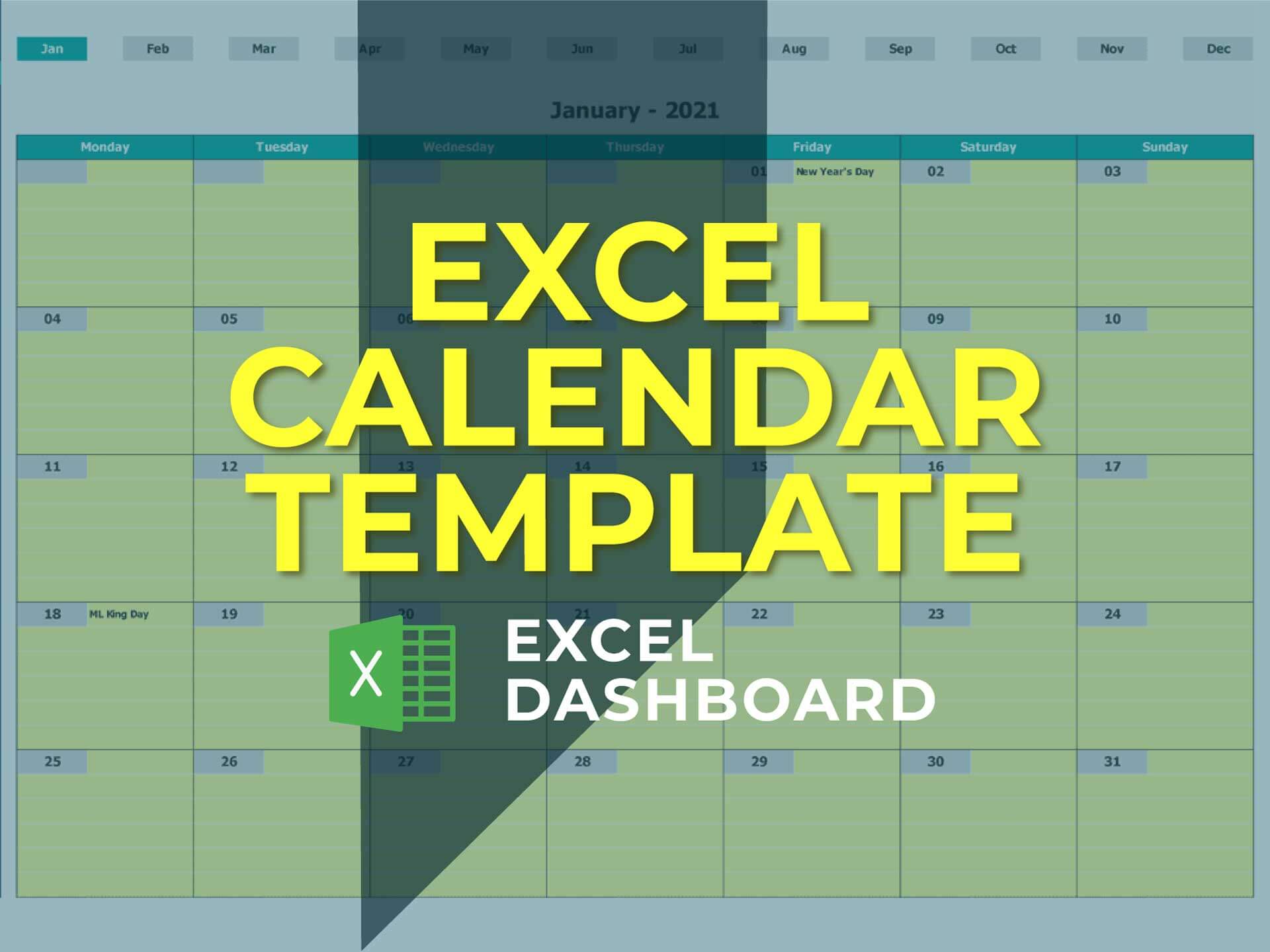 Excel Calendar Template for FREE. Download Now!