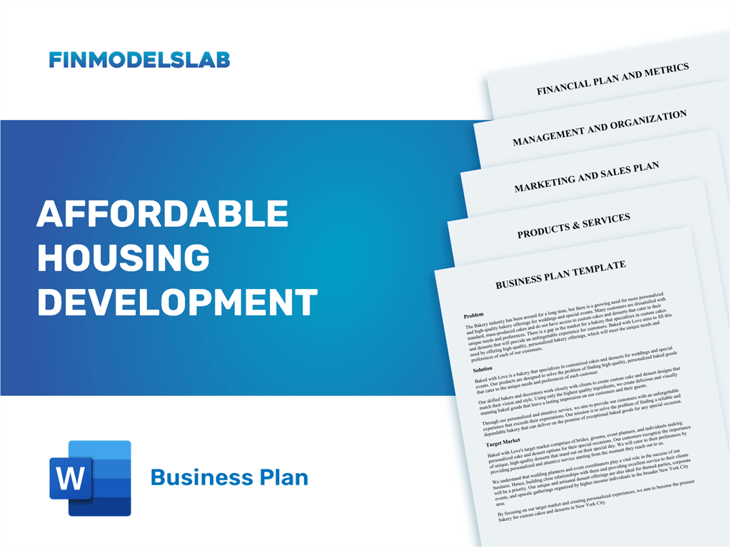 business plan for low cost housing