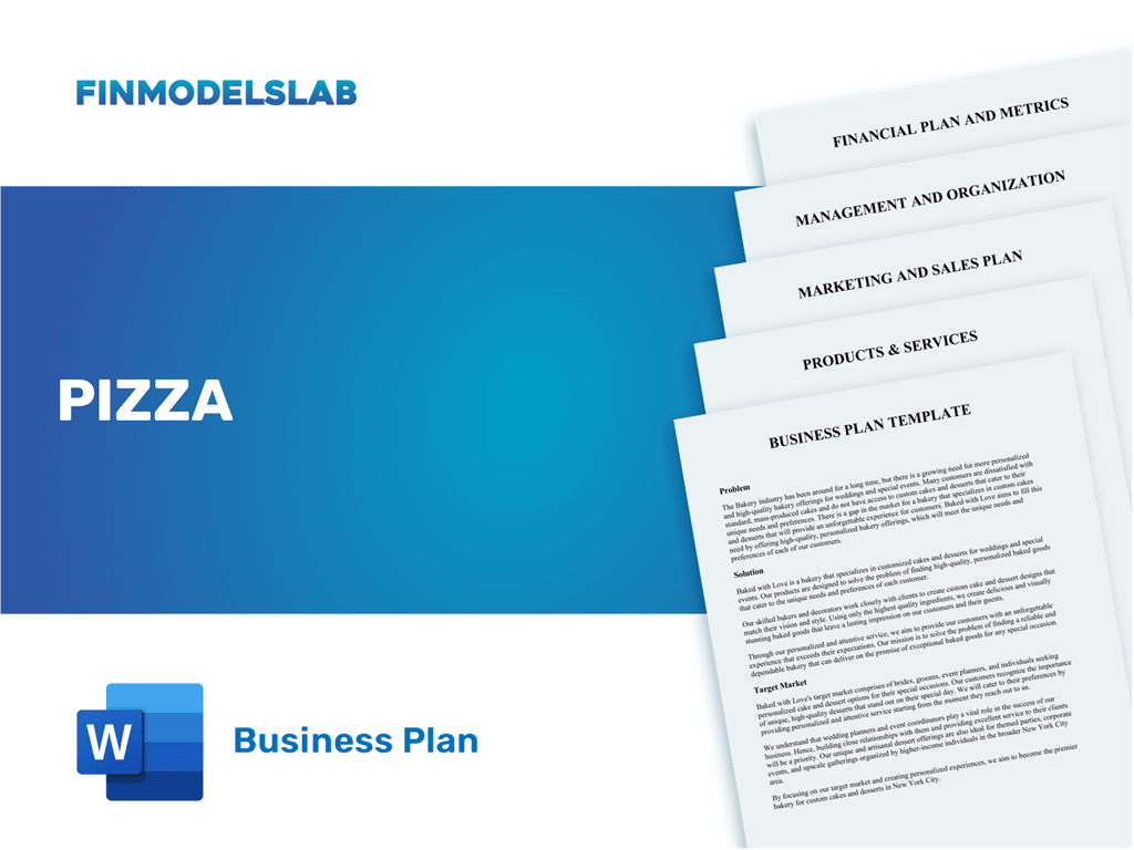 pizza business plan sample pdf