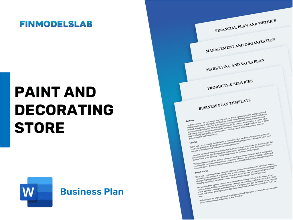 Excel financial model