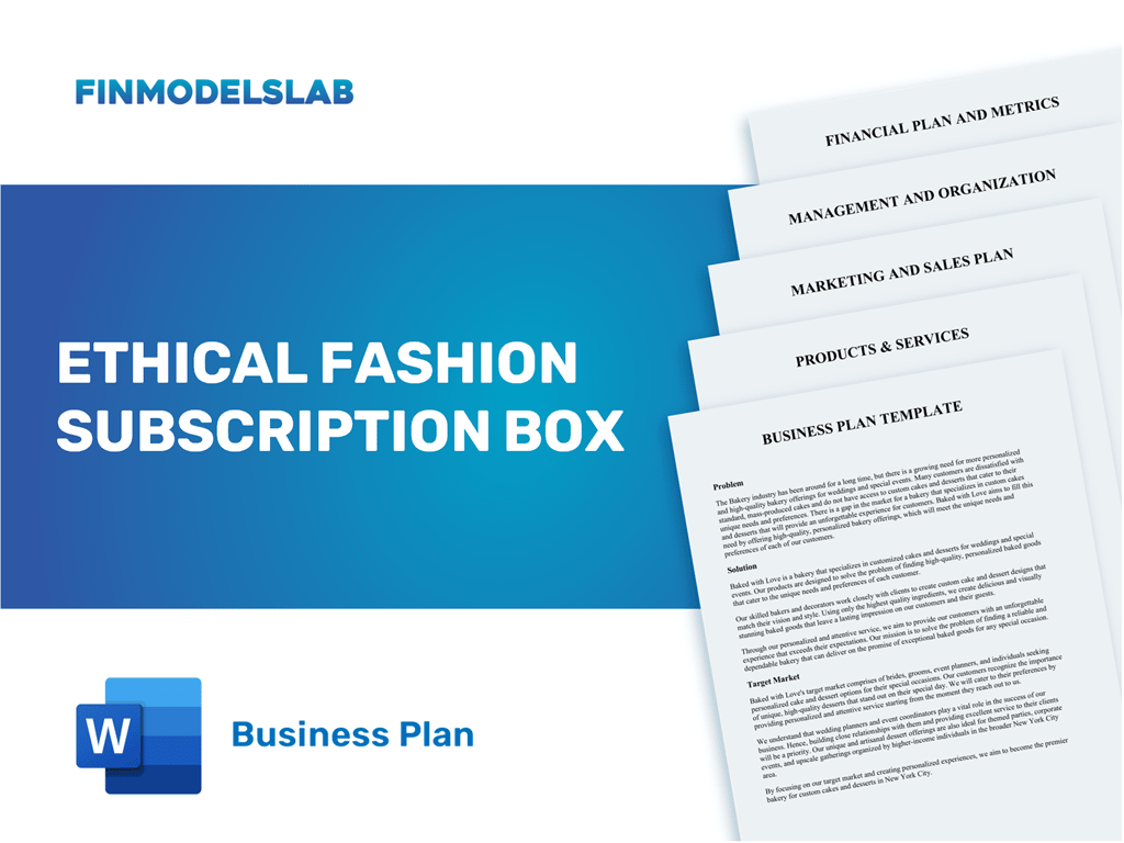 Excel financial model