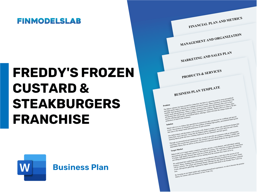 Franchise Application - Freddy&#39;s Frozen Custard & Steakburgers  - Fill and Sign Printable Template Online