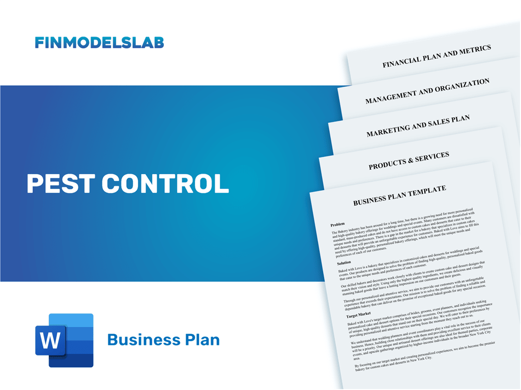 how to make a pest control business plan