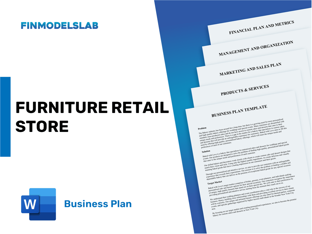 furniture retail store business plan