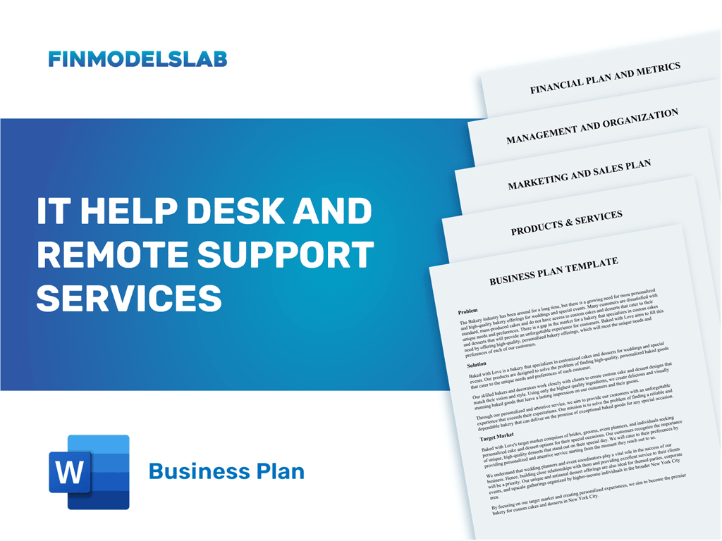 help desk business plan