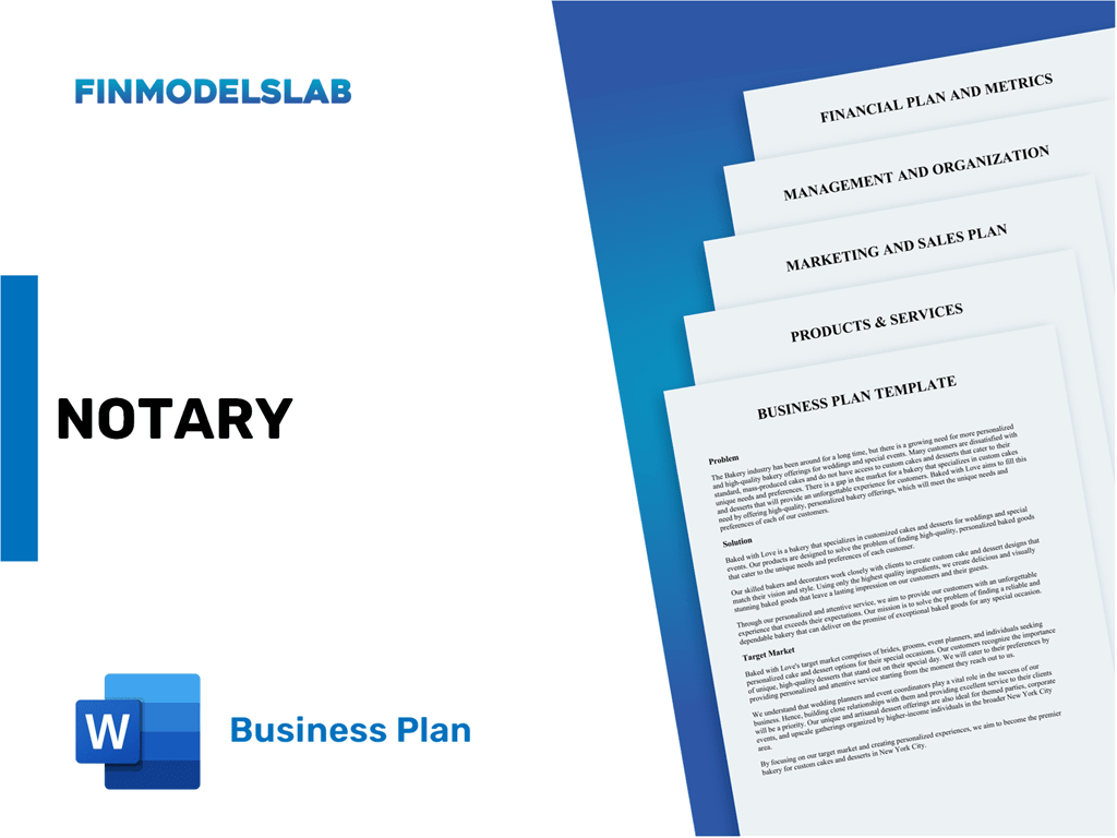 free notary business plan template