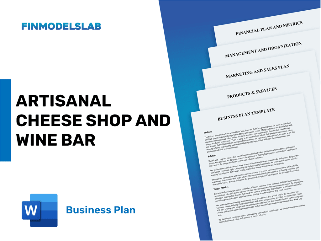 Excel financial model