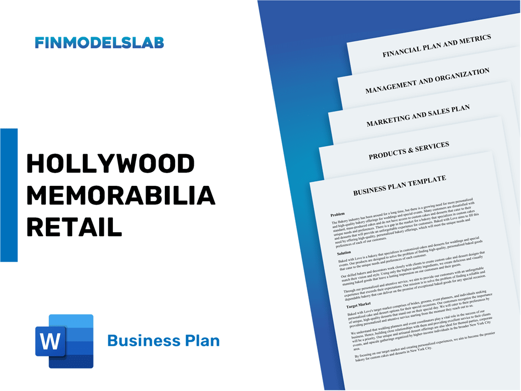 Excel financial model