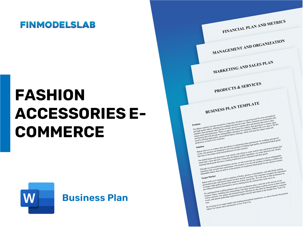 accessories business plan pdf