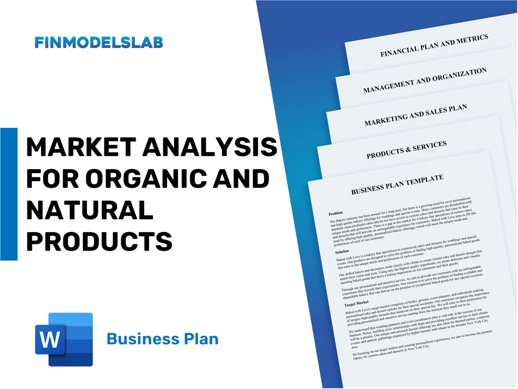 Excel financial model